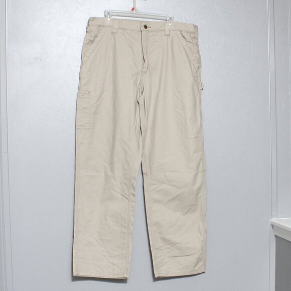 Carhartt dungaree light khaki carpenter pants - Picture 1 of 9